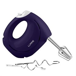 Миксер LUMME LU-18, ручной, 250 Вт, 7 скоростей, 4 насадки, синий топаз - фото 51401076