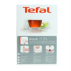 Чайник электрический Tefal KO270130, пластик, 1.7 л, 2400 Вт, белый - фото 51401183