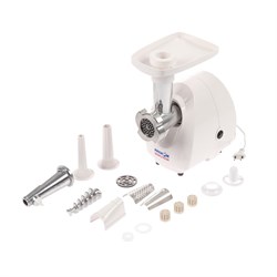 Мясорубка "Аксион" М 25.04, 1500 Вт, соковыжималка, насадки для колбас, белая - фото 51401335