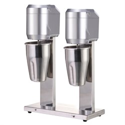 Миксер GASTRORAG W-MS-20 для коктейлей, 800 Вт, 2 стакана х 1 л, 2 скорости, серебристый - фото 51401342