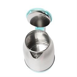 Чайник электрический Sakura SA-2147BL, металл, 1.8 л, 1800 Вт, голубой - фото 51401649