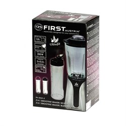 Блендер FIRST 5243-2, стационарный, 350 Вт, 1 л, 1 скорость, черный - фото 51401701