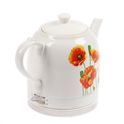 Чайник электрический Galaxy GL 0506, керамика, 1.4 л, 1400 Вт, белый - фото 51401825