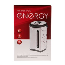 Термопот ENERGY TP-617, 5 л, 750 Вт, белый  с рисунком - фото 51401856