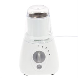 Блендер Galaxy GL 2154, стационарный, 450 Вт, 1.5 л, 4 скорости, кофемолка, белый - фото 51401972