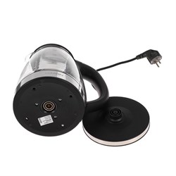 Чайник электрический Luazon LSK-1802, 1.8 л, стеклянный, с подсветкой, 1500 Вт, чёрно-синий - фото 51402016