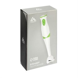 Блендер Luazon LBR-25, погружной, 300 Вт, 2 скорости, бело-зелёный - фото 51402137