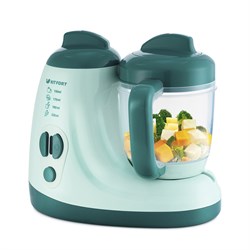 Блендер-пароварка Kitfort КТ-2309, 400 Вт, 0.4 л, бирюзовая - фото 51402224
