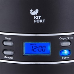 Кофеварка Kitfort KT-704-2, капельная, 1000 Вт, 1.5 л, чёрная - фото 51402371