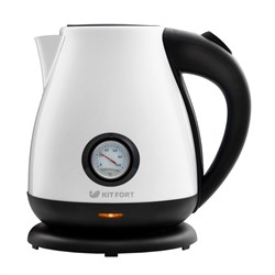 Чайник электрический Kitfort КТ-642-3, металл, 1.7 л, 2200 Вт, белый - фото 51402555