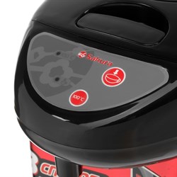 Термопот Sakura SA-335BR, 4.2 л, 750 Вт, 3 способа подачи воды, черно-красный - фото 51402645