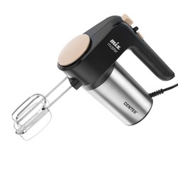 Миксер Centek CT-1123 Beige, ручной, 800 Вт, 6 скоростей, турбо-режим, чёрно-бежевый - фото 51403002
