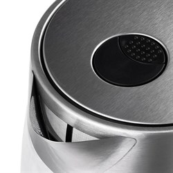 Чайник электрический Kitfort KT-641, стекло, 1.8 л, 2200 Вт, автоотключение, серебристый - фото 51403311