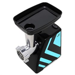 Мясорубка электрическая Kitfort KT-2101-1, 1500 Вт, 1.2 кг/мин, 4 насадки, реверс, голубая - фото 51403379
