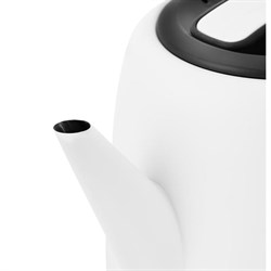 Чайник электрический Kitfort KT-6112, металл, 1 л, 1630 Вт, автоотключение, белый - фото 51403420