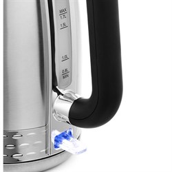 Чайник электрический Kitfort KT-684, металл, 1.7 л, 2200 Вт, автоотключение, серебристый - фото 51403427