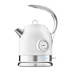 Чайник электрический Kitfort KT-694-1, металл, 1.7 л, 2200 Вт, автоотключение, белый - фото 51403431