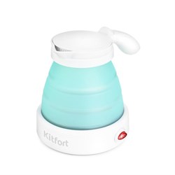 Чайник электрический Kitfort KT-667-2, складной, силикон, 0.6 л, 1150 Вт, голубой - фото 51403437