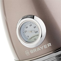 Чайник электрический BRAYER BR1007, металл, 1.7 л, 2200 Вт, автоотключение, бежевый - фото 51403448