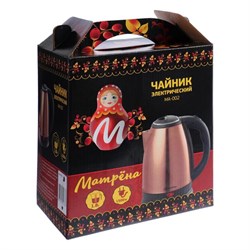 Чайник электрический «Матрёна» MA-002, металл, 1.8 л, 1500 Вт, цвет медь - фото 51403508