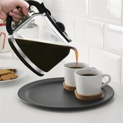 Кофеварка Kitfort КТ-731, капельная, 900 Вт, 1.6 л, серебристо-чёрная - фото 51403650