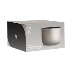 Чаша для мультиварки Luazon, 5 л, универсальная, антипригарная, серая - фото 51403795