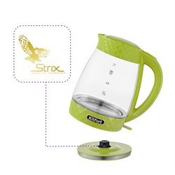 Чайник электрический Kitfort KT-6123-2, стекло, 2 л, 2200 Вт, салатовый - фото 51404335