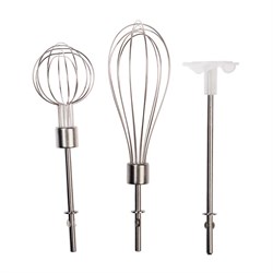 Миксер Galaxy LINE GL 2227, ручной, 20 Вт, 3 насадки, питание от аккумулятора, белый - фото 51404909