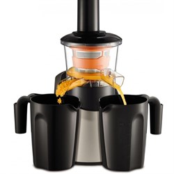 Соковыжималка Moulinex ZU255B10, шнековая, 200 Вт, 0.8 л, серебристая - фото 51405248