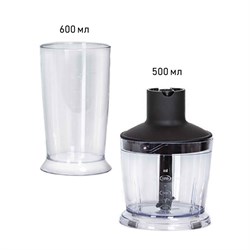 Блендер JVC JK-HB5123, погружной, 1200 Вт, 600 мл, 5 скоростей, чёрный - фото 51405367