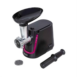 Мясорубка электрическая Econ ECO-1062MG, 2000Вт, реверс, 4 насадки, цвет чёрный-красный - фото 51405581