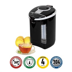 Термопот Econ ECO-505TP, 750Вт, 3 способа подачи воды, 220В, 5 л, цвет чёрный - фото 51405659