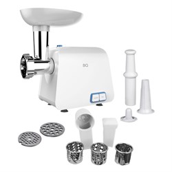 Мясорубка BQ MG1004, 2100 Вт, 2.4 кг/мин, реверс, белая - фото 51405963