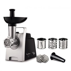 Мясорубка Moulinex ME108832, 1400 Вт, 1 скорость, 1.7 кг/мин, серебристая - фото 51406012