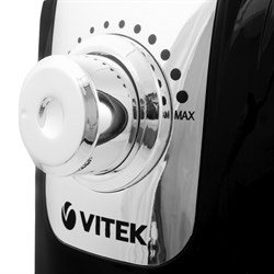 Кухонная машина Vitek VT-1434, 1000 Вт, 4 л, 12 скоростей, 3 насадки, чёрно-серебристая - фото 51406079