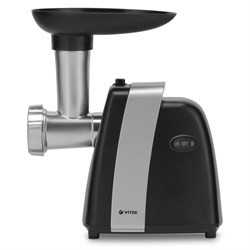 Мясорубка Vitek VT-3615, 1700 Вт, реверс, 2 насадки, чёрно-серебристая - фото 51406088