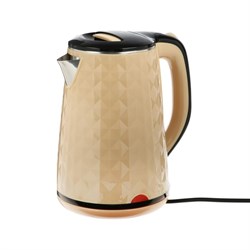 Чайник электрический Centek CT-0022, пластик, колба нерж. сталь, 1.8 л, 2100 Вт, бежевый - фото 51406108