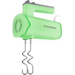 Миксер MAUNFELD MF-331GR, ручной, 300 Вт, 8 скоростей, 4 насадки, зелёный - фото 51406542