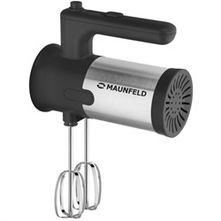 Миксер MAUNFELD MF-321BK, ручной, 300 Вт, 5 скоростей, 4 насадки, чёрный - фото 51406567