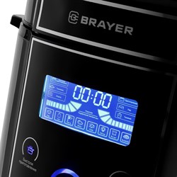 Мультиварка-скороварка BRAYER 2401BR, 1000 Вт, 6 л, 12 программ - фото 51406793
