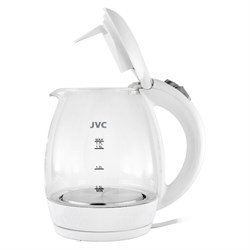 Чайник электрический jvc JK-KE1514, стеклянный, 2200 Вт, 1.7 л, белый - фото 51406935