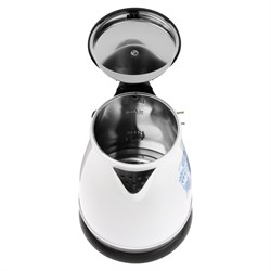 Чайник электрический "Матрёна" MA-003, металл, 1.7 л, 1500 Вт,бело-чёрный с рисунком "Гжель" - фото 51407209