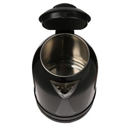 Чайник электрический "Добрыня" DO-1248, металл, 2 л, 2000 Вт, чёрный с рисунком "Снегири" - фото 51407269