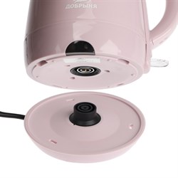 Чайник электрический "Добрыня" DO-1249P, пластик, 1.8 л, 2000 Вт, белый - фото 51407435