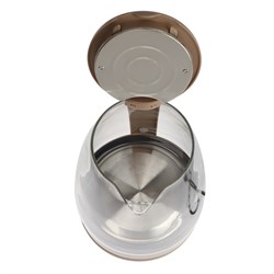 Чайник электрический "Добрыня" DO-1254B, стекло, 1.8 л, 1800 Вт, бежевый - фото 51407442