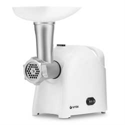 Мясорубка Vitek VT-3625, 1800 Вт, 1.8 кг/мин, реверс, белая - фото 51407959