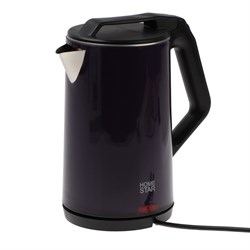 Чайник электрический HOMESTAR HS-1036, пластик, колба металл, 1.8 л, 1500 Вт, фиолетовый - фото 51408077