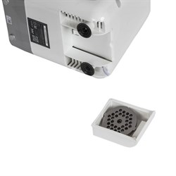 Мясорубка jvc JK-MG124, электрическая, 2000 Вт, реверс, 2 насадки, белый с серебром - фото 51408354