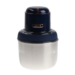 Измельчитель DEERMA DEM-JR08, металл, 250 Вт, 1.2 л, 2 скорости, сине-серебристый - фото 51408398