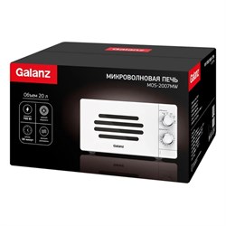 Микроволновая печь Galanz MOS-2007MW, 700 Вт, 20 л, белая - фото 51408557